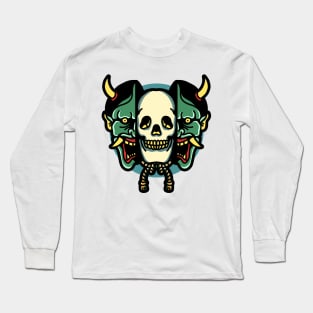 skull in oni Long Sleeve T-Shirt